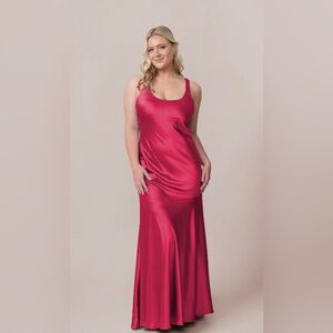 Revelry Lana Satin + Tulle Dress